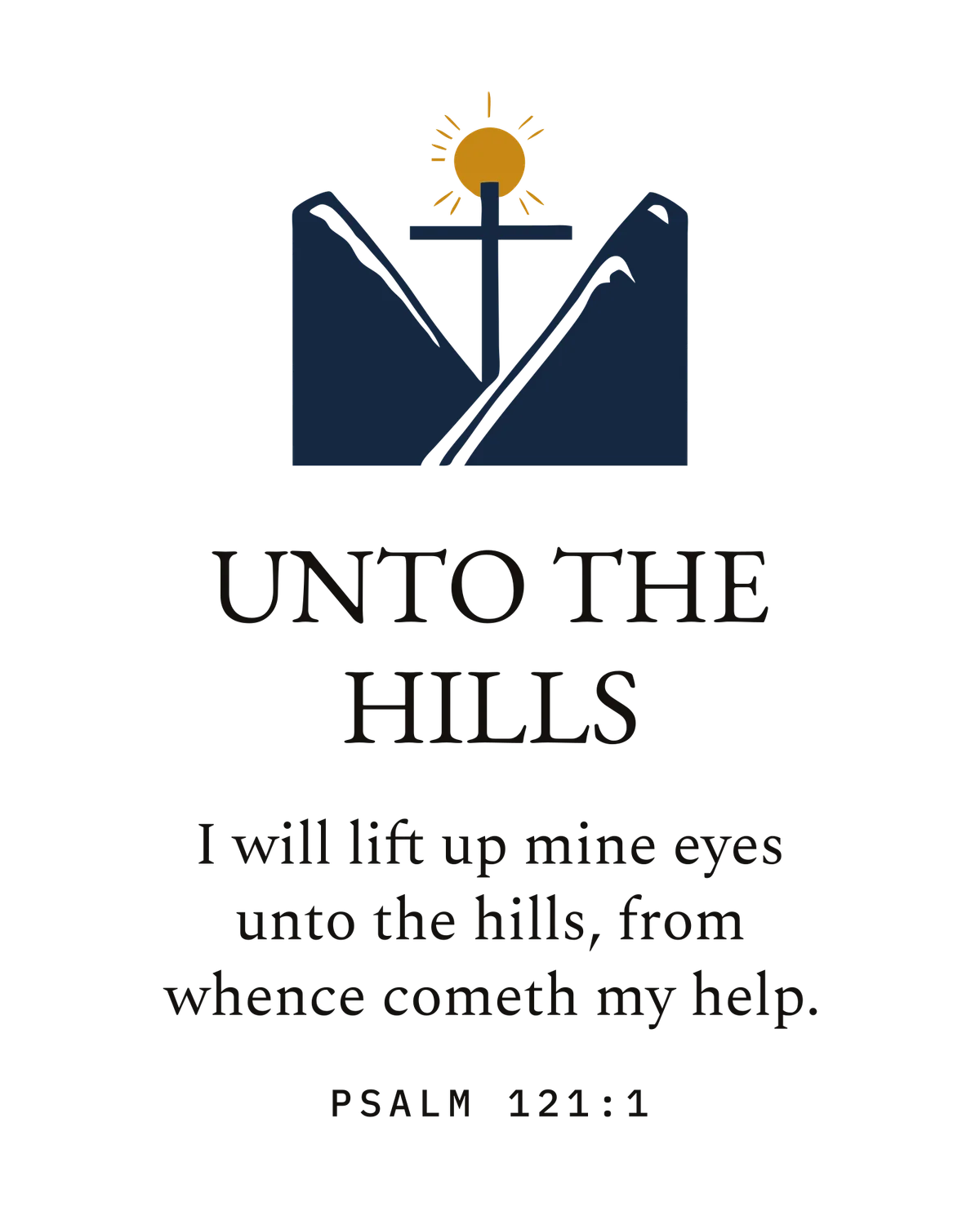 UNTO THE HILLS — the print